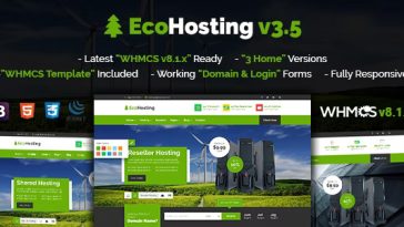 Best HTML WHMCS Template Ecohosting Free Download