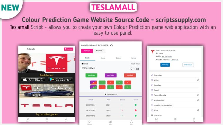 TeslaMall - Latest Color Prediction Game Script Source Code